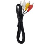 3,5 mm Stereo-Stecker auf 3 Cinch-Stecker Kabel, Länge: 75 cm – Bild 2