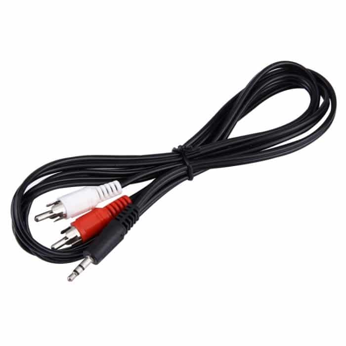 Gute Qualität Buchse 3,5 mm Stereo-RCA-Stecker-Audiokabel, Länge: 1,5 m – Bild 2