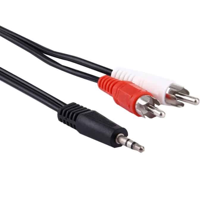 Gute Qualität Buchse 3,5 mm Stereo-RCA-Stecker-Audiokabel, Länge: 1,5 m – Bild 3