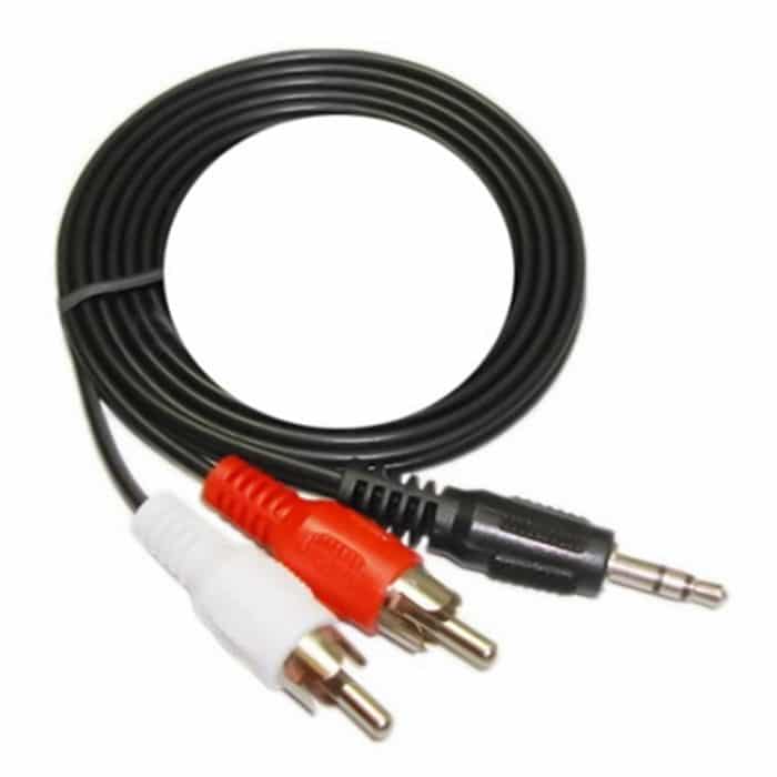 Gute Qualität Buchse 3,5 mm Stereo-RCA-Stecker-Audiokabel, Länge: 3 m – Bild 2