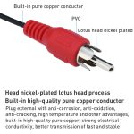 Gute Qualität Buchse 3,5 mm Stereo-RCA-Stecker-Audiokabel, Länge: 3 m – Bild 3