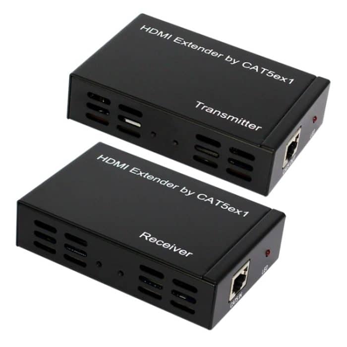 Full HD 1080P HDMI-zu-Extender-Sender + -Empfänger über einen 100 m langen CAT5E / CAT6 (TCP / IP) – Bild 4
