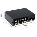4 Port Eingang 1 Ausgang Audio Video AV RCA Switch Box – Bild 3
