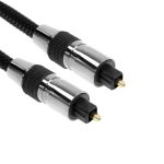 Geflochtenes optisches Audiokabel, Außendurchmesser: 5,0 mm, Länge: 2 m