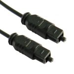 Optisches Audiokabel, Außendurchmesser: 2,2 mm, Länge: 2 m (schwarz) – Bild 2