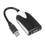 USB 3.0 zu VGA Display Adapter, Auflösung: 1920 x 1080 (Schwarz)