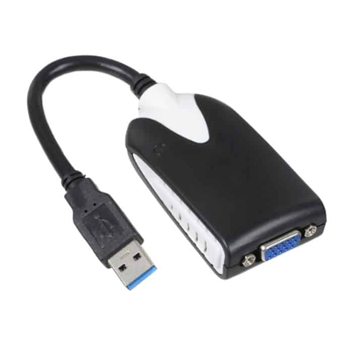 USB 3.0 zu VGA Display Adapter, Auflösung: 1920 x 1080 (Schwarz) – Bild 1