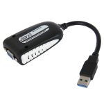 USB 3.0 zu VGA Display Adapter, Auflösung: 1920 x 1080 (Schwarz) – Bild 2