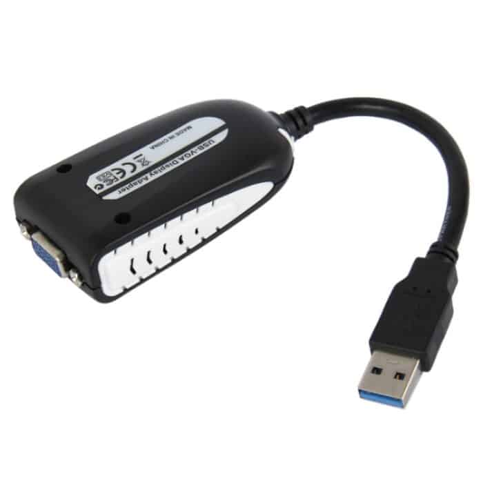 USB 3.0 zu VGA Display Adapter, Auflösung: 1920 x 1080 (Schwarz) – Bild 2