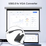 USB 3.0 zu VGA Display Adapter, Auflösung: 1920 x 1080 (Schwarz) – Bild 6