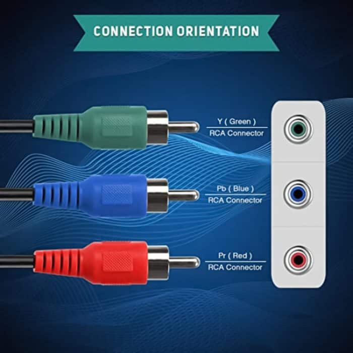 AV 3 RGB-Stecker auf 3 RGB-Stecker, Länge: 1,5 m – Bild 3