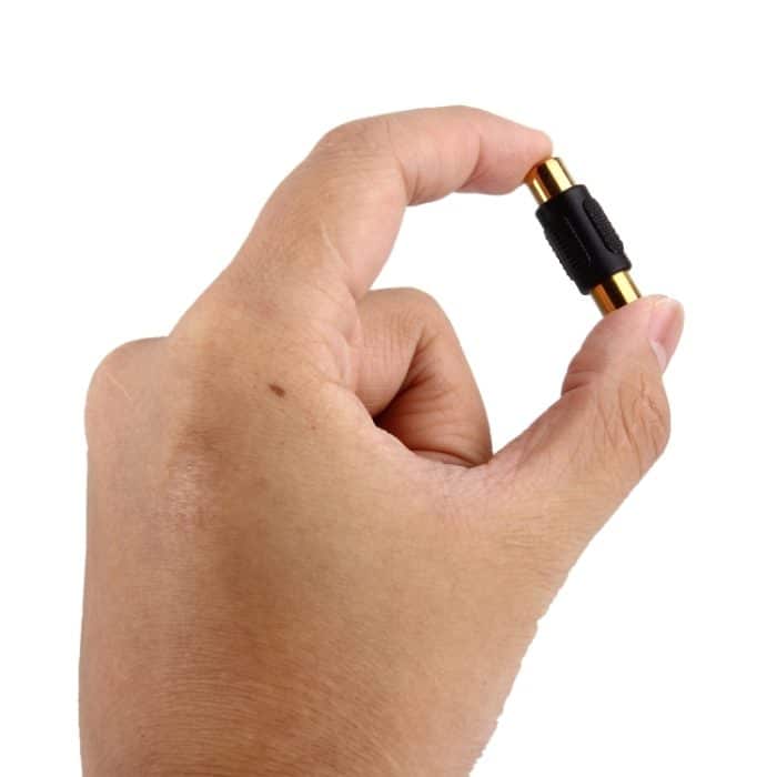 Gold-Cinch-Buchse zu Gold-Cinch-Buchse (schwarz) – Bild 4