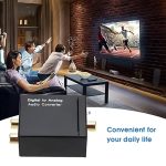 Analoger Cinch-Digital-Optik-Koaxial-Toslink-Audiokonverter (schwarz) – Bild 7