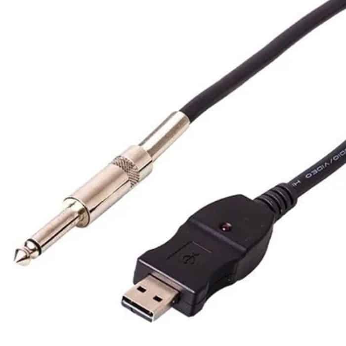 USB PC Gitarre Bass Link Aufnahme Audio Adapterkabel – Bild 1