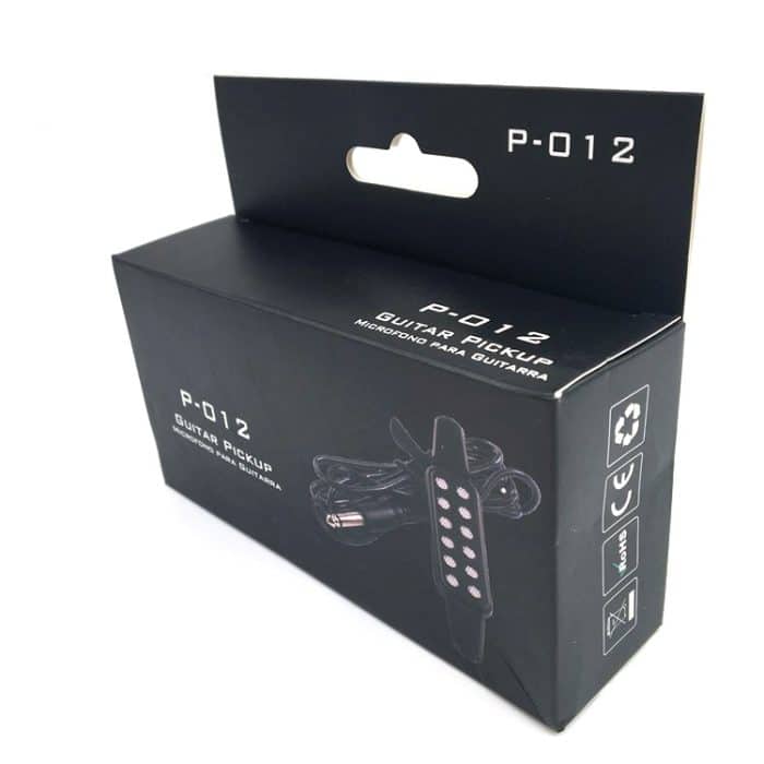 Free Hole Guitar Sound Tonabnehmer mit Kabel (schwarz) – Bild 6