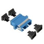 SC-SC Multimode-Duplex-Faserflansch / Anschluss / Adapter / Lotus-Root-Gerät (blau) – Bild 6