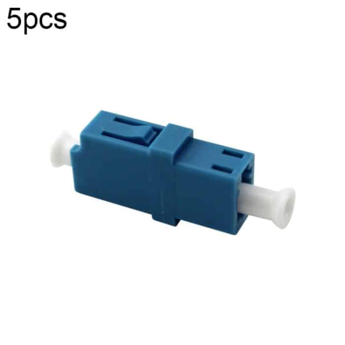 S-PC-1428.jpg 5 Stück LC-LC Single-Mode-Simplex-Faserflansch/Stecker/Adapter/Lotus-Root-Gerät (blau) – Bild 1
