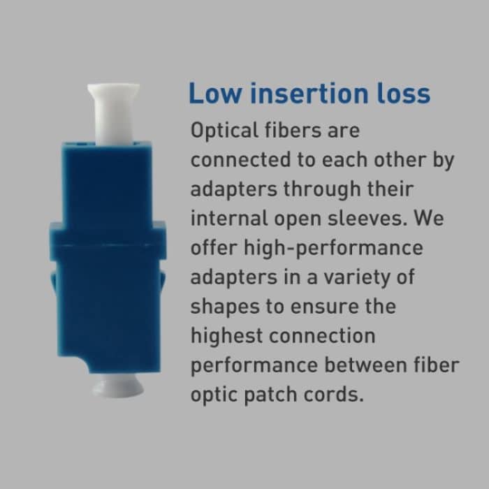 5 Stück LC-LC Single-Mode-Simplex-Faserflansch/Stecker/Adapter/Lotus-Root-Gerät (blau) – Bild 6