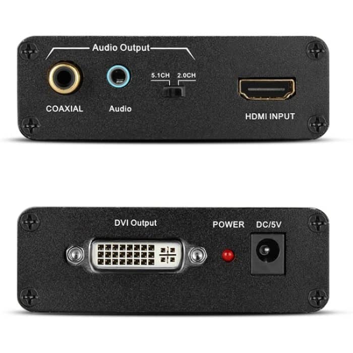 HDV-339 Full HD HDMI zu DVI + Digitaler Koaxial-/Analog-Stereo-Audio-Konverter-Adapter – Bild 4