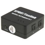 SPDIF / TOSLINK Netzteil Digital Optical Audio Splitter Verstärker 1x3 Unterstützt 5.1