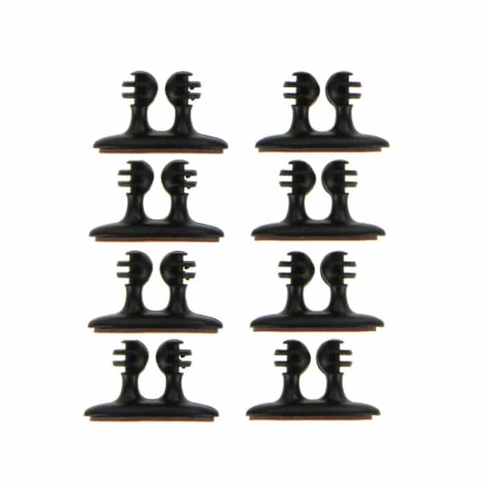 8 Stück DM-003 Autokabel praktischer Bündelclip mit Kleber, DM-003(Black), DM-003(Beige) – Bild 2