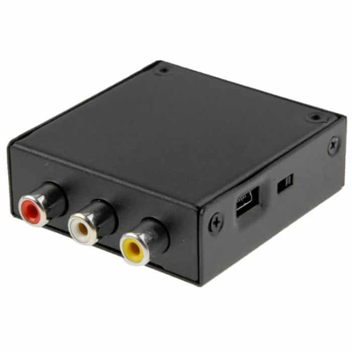 HDV-M610 Mini-Größe Full HD 1080P HDMI-zu-AV / CVBS-Videokonverter-Adapter (schwarz) – Bild 2