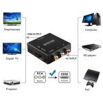 HDV-M610 Mini-Größe Full HD 1080P HDMI-zu-AV / CVBS-Videokonverter-Adapter (schwarz) – Bild 5