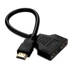 30cm 1080P HDMI-Anschluss-Stecker auf 2 weiblich 1 in 2-Teiler-Kabel-Adapter-Konverter