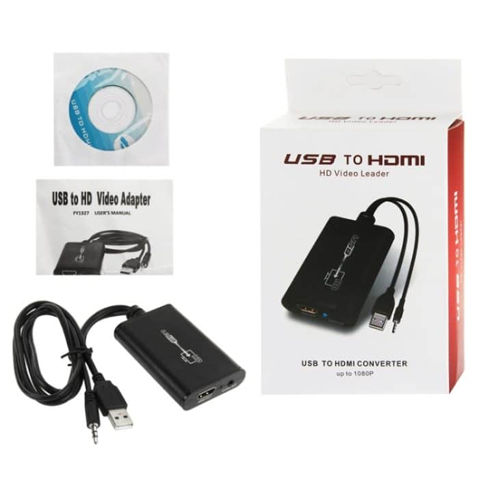 USB 2.0 zu HDMI HD Video Leader Converter für HDTV, unterstützt Full HD 1080P – Bild 3
