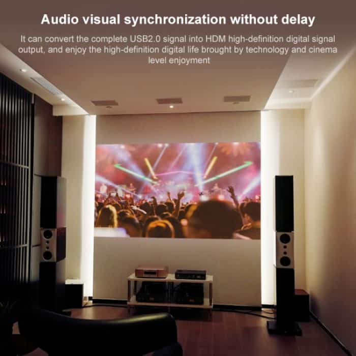 USB 2.0 zu HDMI HD Video Leader Converter für HDTV, unterstützt Full HD 1080P – Bild 6
