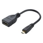 17 cm Micro-HDMI-Stecker auf HDMI-Buchse Adapterkabel