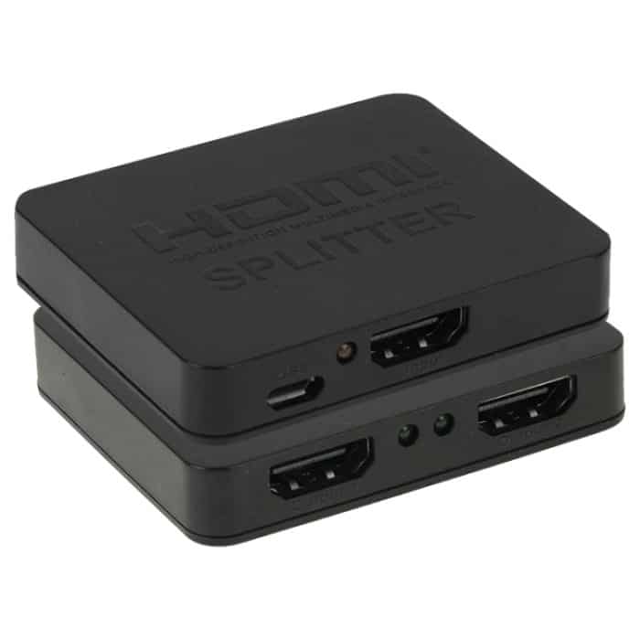 Mini Full HD 4K 1x2 HDMI 3D V1.4b Splitter für HDTV / STB / DVD / Projektor / DVR – Bild 1