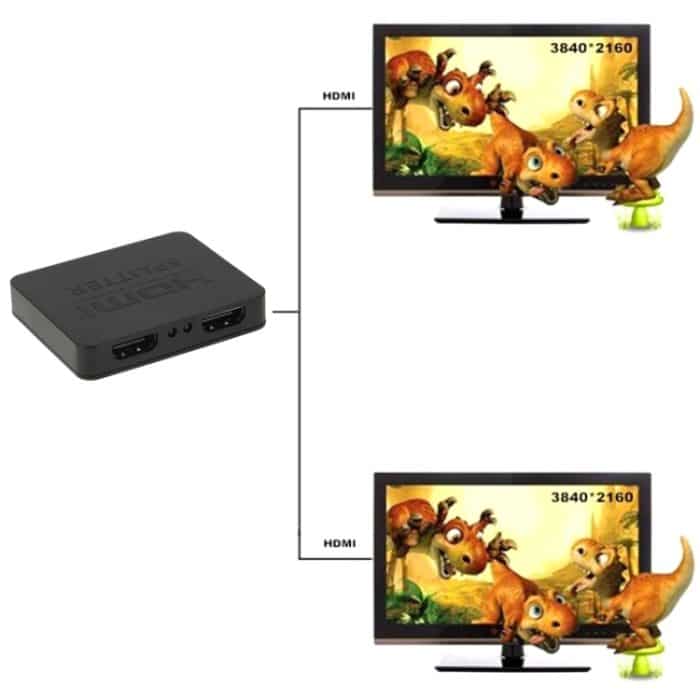Mini Full HD 4K 1x2 HDMI 3D V1.4b Splitter für HDTV / STB / DVD / Projektor / DVR – Bild 5