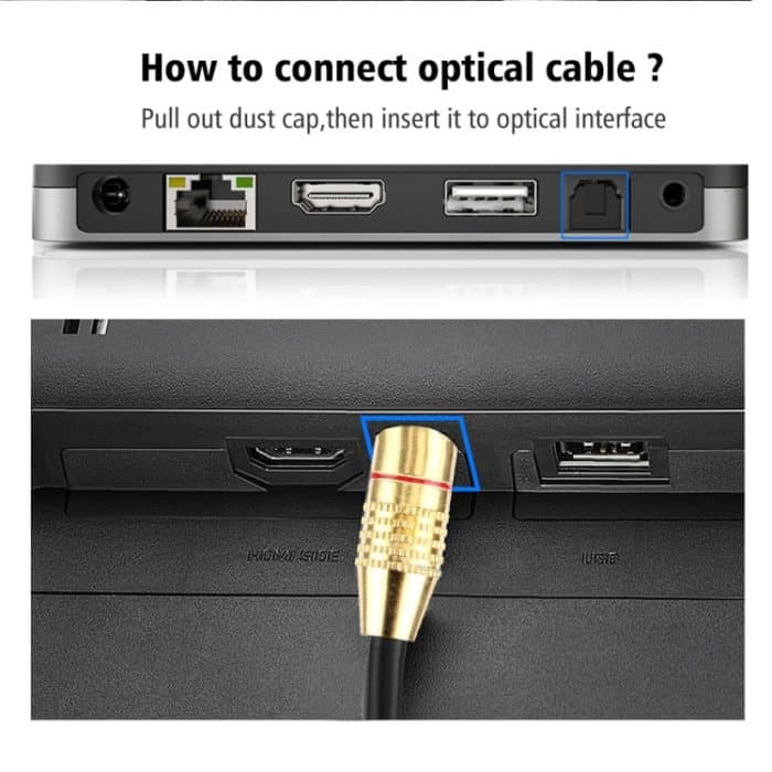 Digital Audio Optical Fiber Toslink-Kabel, Kabellänge: 1 m, Außendurchmesser: 5,0 mm – Bild 4