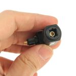 Hochwertiger vergoldeter quadratischer bis quadratischer 90-Grad-Winkel TOSLINK Digital Audio Adapter Optical – Bild 5