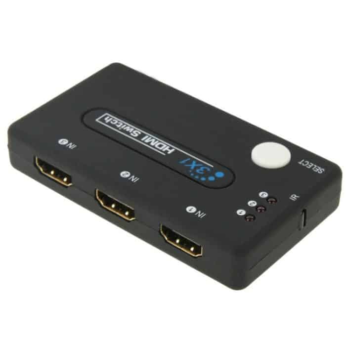 Mini 3x1 HD 1080P HDMI V1.3 Wahlschalter mit Fernbedienung für HDTV / STB / DVD / Projektor / DVR – Bild 4