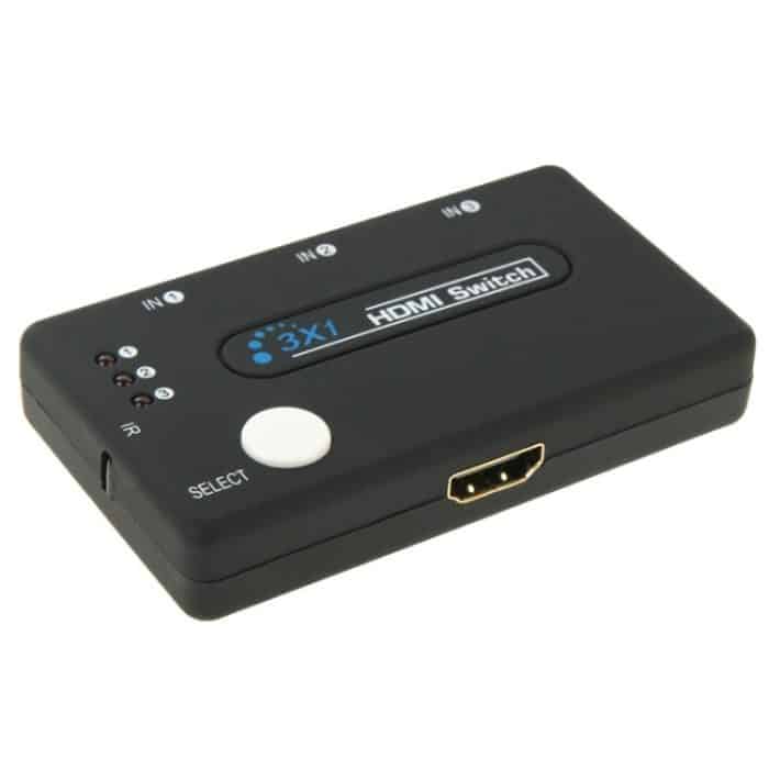 Mini 3x1 HD 1080P HDMI V1.3 Wahlschalter mit Fernbedienung für HDTV / STB / DVD / Projektor / DVR – Bild 5