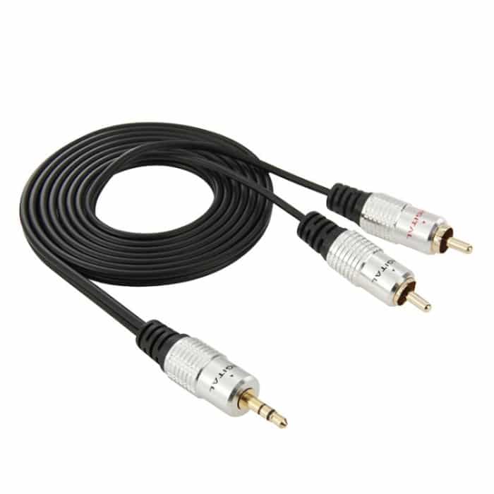 3,5 mm Klinken-Stereo-2-Cinch-Stecker-Audiokabel, Länge: 1,5 m – Bild 2