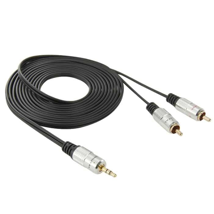3,5 mm Klinken-Stereo-2-Cinch-Stecker-Audiokabel, Länge: 3 m – Bild 2