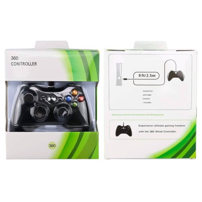 USB 2.0 Wired Controller Gamepad für XBOX360, Plug and Play, Kabellänge: 2,5 m, For XBOX360, For XBOX360 (Black) – Bild 9
