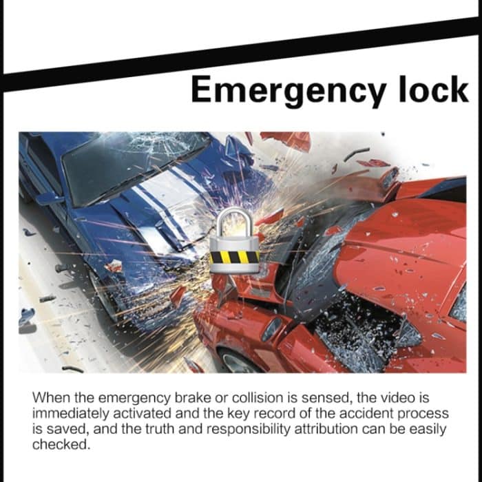 Full HD 1080P 4,3-Zoll-Bildschirmanzeige Dual-Kamera-Fahrzeug-DVR, 140-Grad-Weitwinkelanzeige, Unterstützung für Nachtsicht / Parküberwachung / Schleifenaufzeichnung / Bewegungserkennung / G-Sensor / TF-Karte – Bild 10