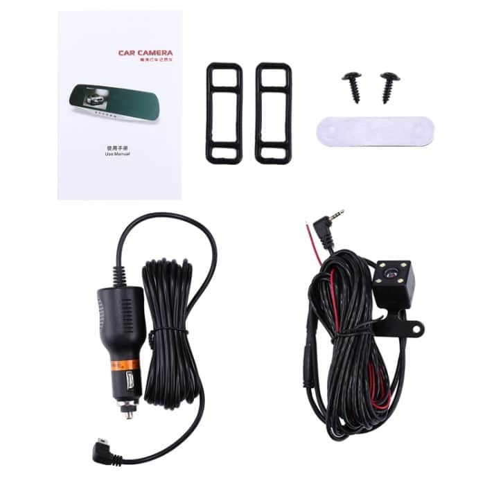 G832 HD 1080P 4,3-Zoll-Bildschirmanzeige Rückspiegel Fahrzeug-DVR, Novatek 96223-Programme, 170 Grad A + Weitwinkelbetrachtung, Unterstützung für Schleifenaufzeichnung / Bewegungserkennung – Bild 7