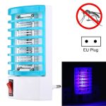 1 W effiziente 4-LED-Moskito-Killer-Nachtlampe, EU-Stecker, AC 220 V (blau)