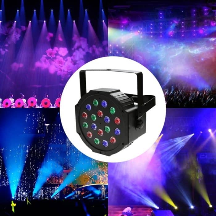 LED-B11 Kunststoff PAR Licht DMX512 10W 18 LED RGB Bühnenlicht, Master / Slave-Steuerung / Auto Run-Modus – Bild 9
