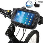 Halter für Fahrradlenker Wasserdicht / Sanddicht / Schneesicher / Schmutzfeste Reißverschlusstasche, geeignet für Galaxy Note III / N9000 und Mega 6.3 / i9200 (Schwarz) – Bild 2