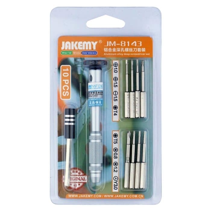 JAKEMY JM-8143 10-in-1-Werkzeugsatz für multifunktionale Schraubenzieher aus Aluminiumlegierung – Bild 2