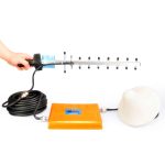 LED 3G WCDMA 2100 MHz Signalverstärker / Signalverstärker mit Yagi-Antenne (Gold)