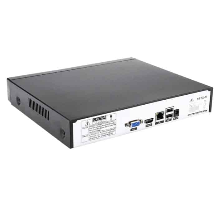 N8 / 1U-M 8CH H.264 DVR-Netzwerk HDD Digitaler Videorecorder, unterstützt VGA / RJ45 NET / USB 2.0 (schwarz) – Bild 4