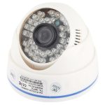 CMOS 420TVL 3,6-mm-Objektiv ABS-Material Farbinfrarotkamera mit 36 ​​LED, IR-Abstand: 20 m
