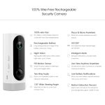 A1 WiFi Wireless 720P IP-Kamera, Unterstützung für Nachtsicht / Bewegungserkennung / PIR-Bewegungssensor, Zwei-Wege-Audio, integrierter 3000-mAh-Akku – Bild 7